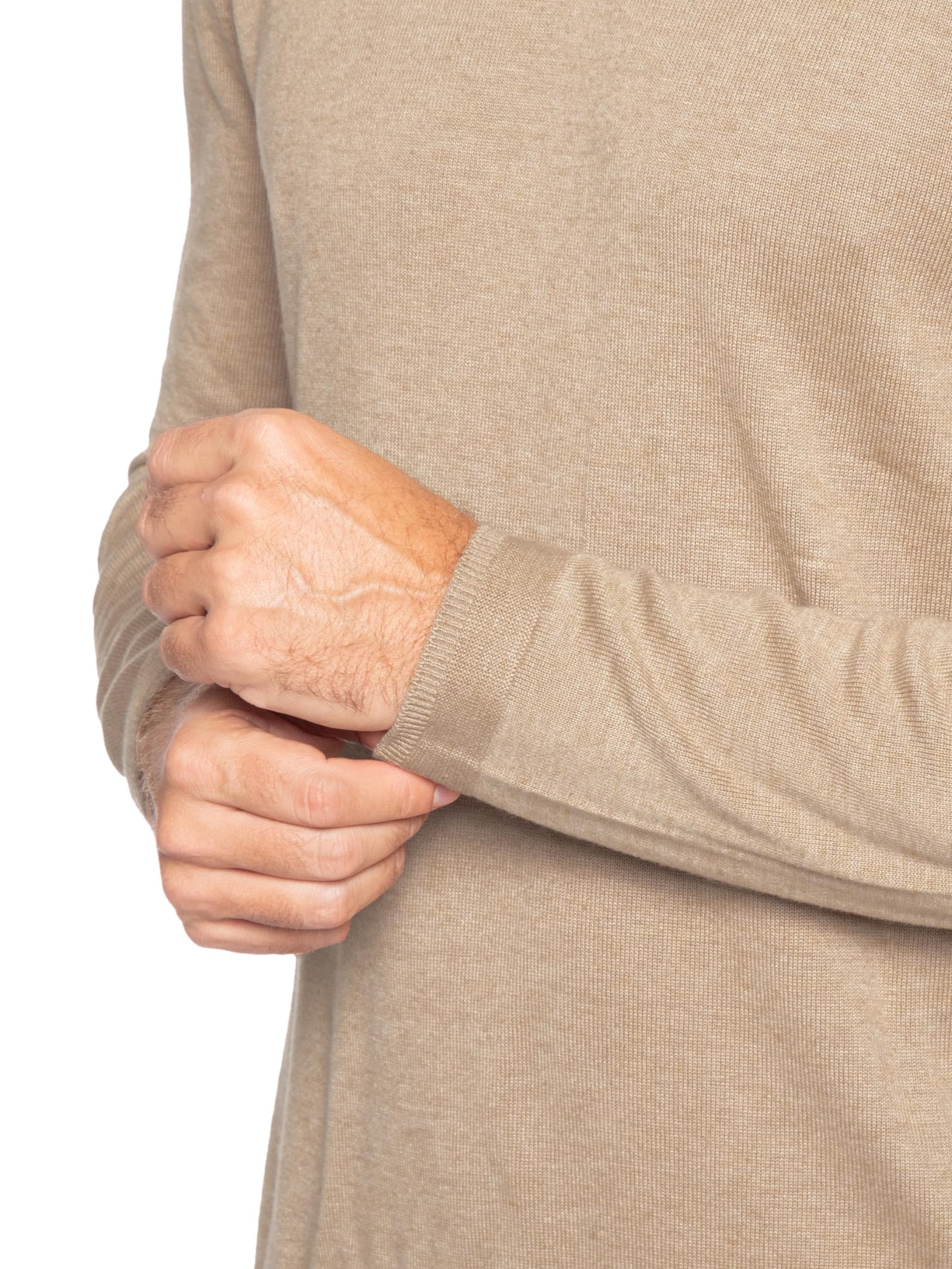 Suéter Masculino Em Tricô Marrom Paramount Alfaiataria