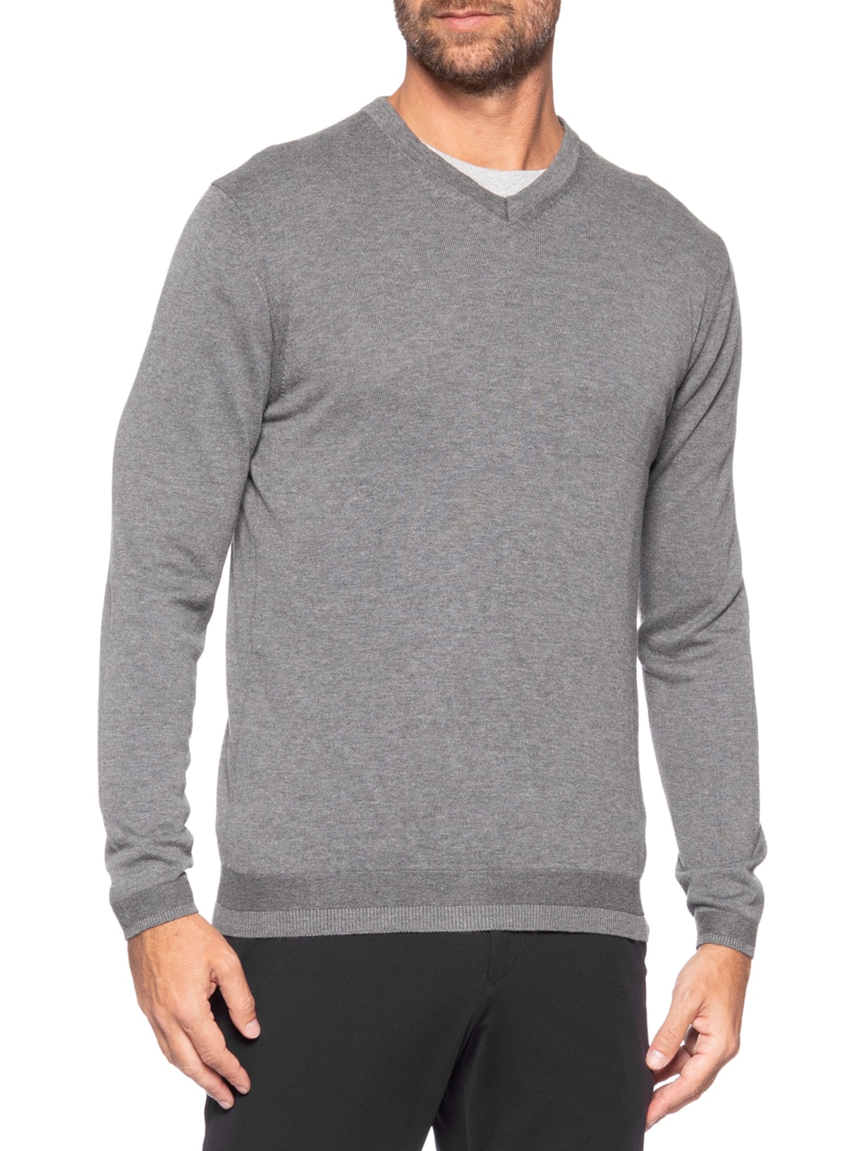 Suéter Masculino em Tricô – Cinza Paramount Alfaiataria