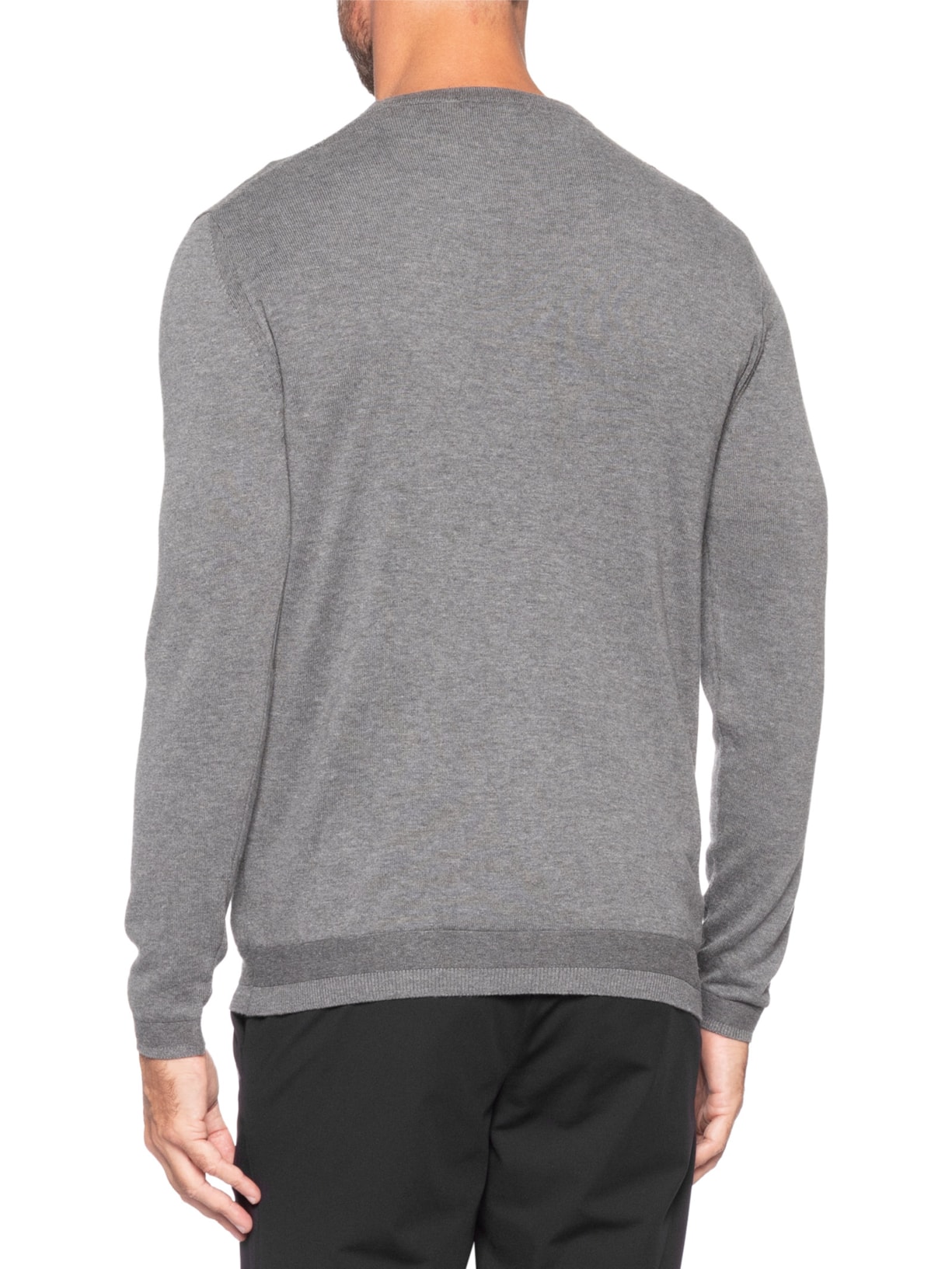 Suéter Masculino em Tricô – Cinza Paramount Alfaiataria