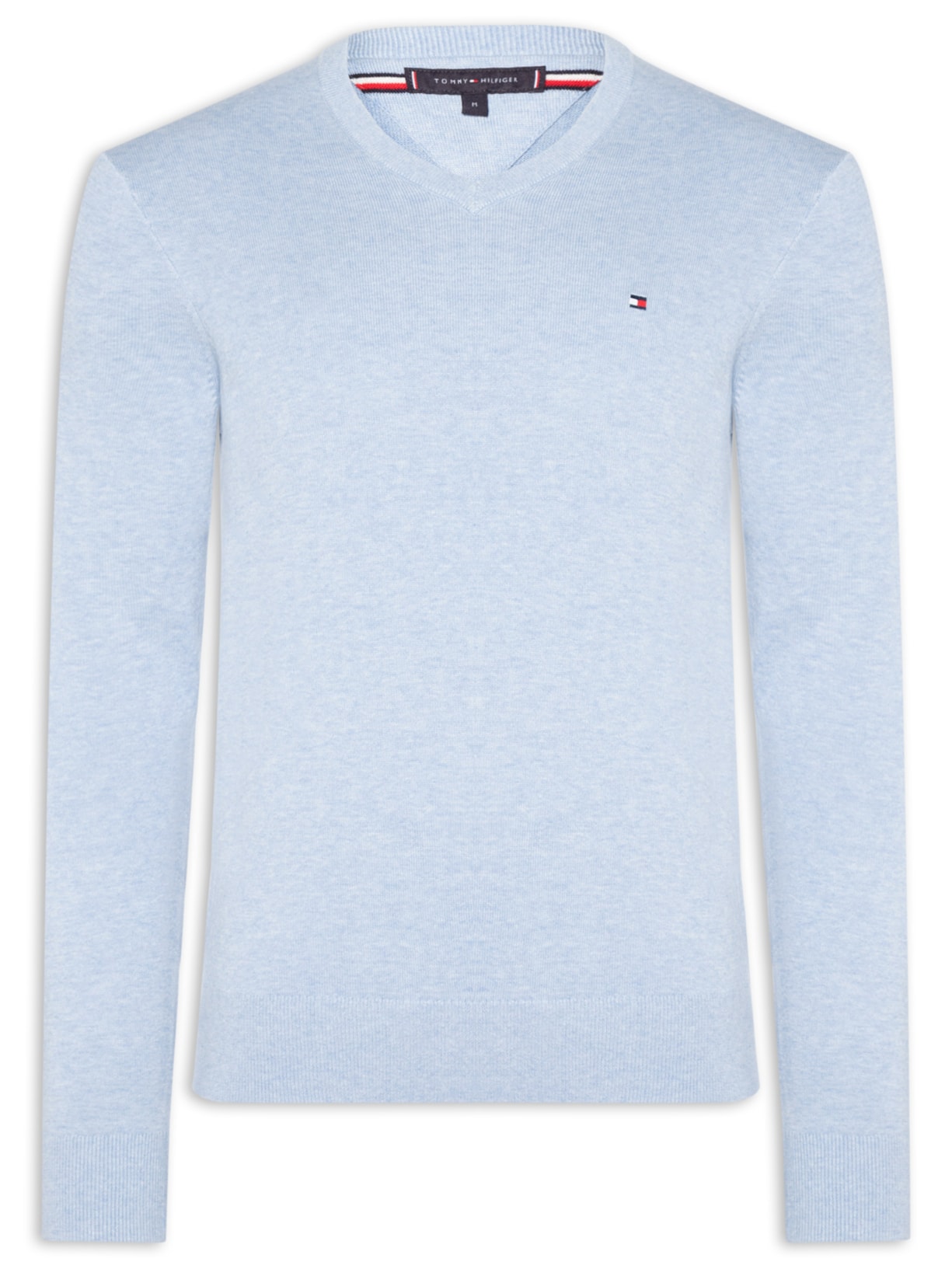 Suéter Masculino Essential Regular Fit V-NK Azul Tommy Hilfiger