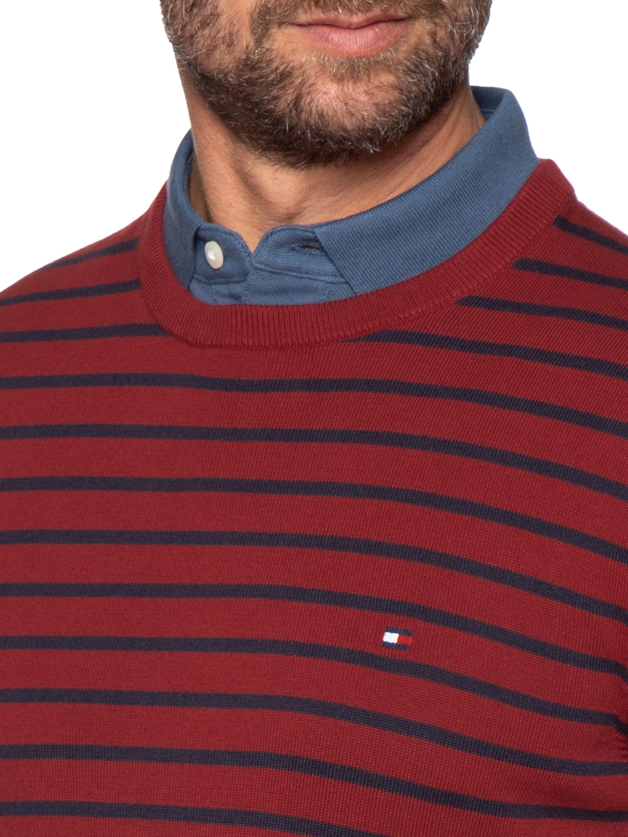 Suéter Masculino Essential Regular Fit Vermelho Tommy Hilfiger