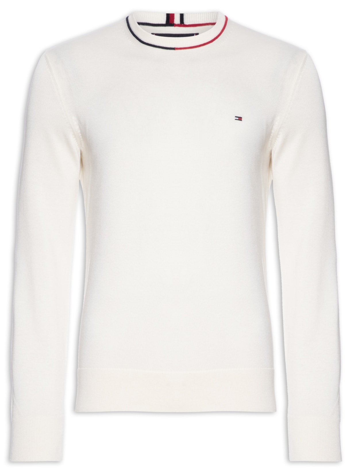 Suéter Masculino Fine Gauge Rwb Crew Neck - Off White