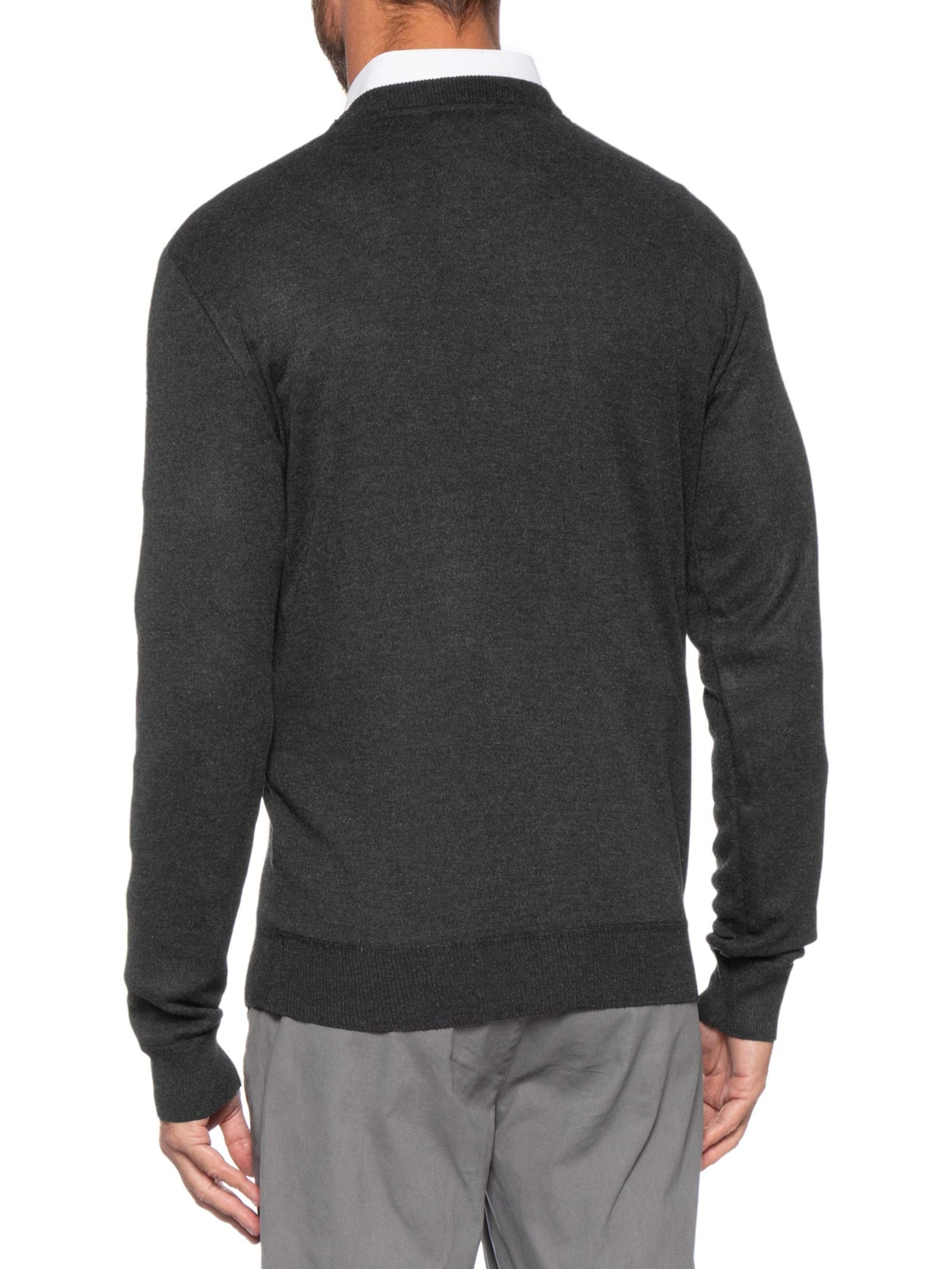 Suéter Masculino Friso Gola Redonda Preto '2 Essential