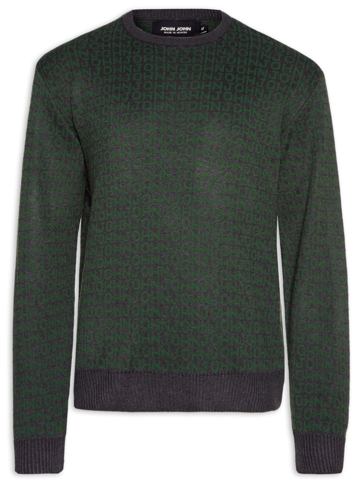 Suéter Masculino Full Code em Tricot - Verde