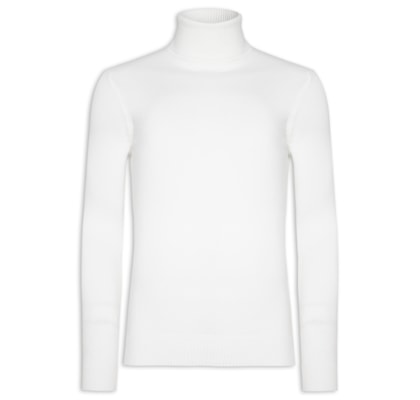 Suéter Masculino Gola Alta - Branco