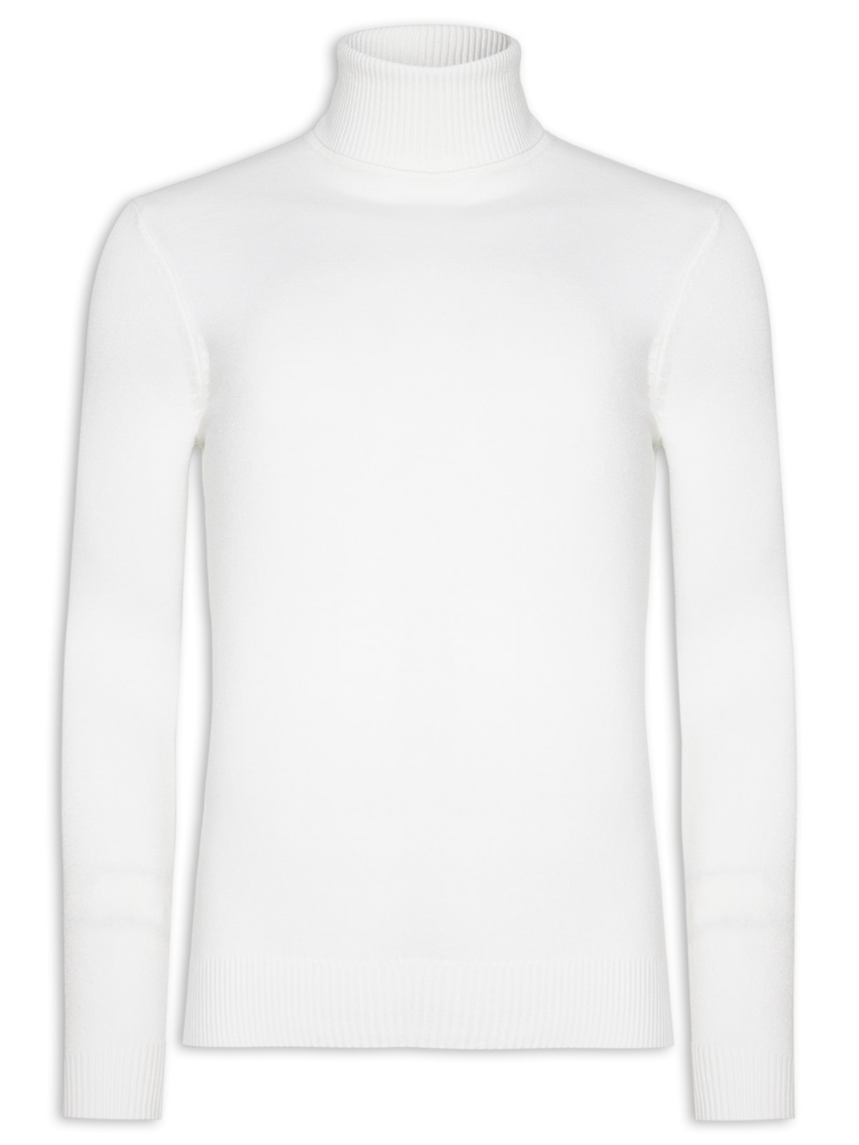 Suéter Masculino Gola Alta - Branco