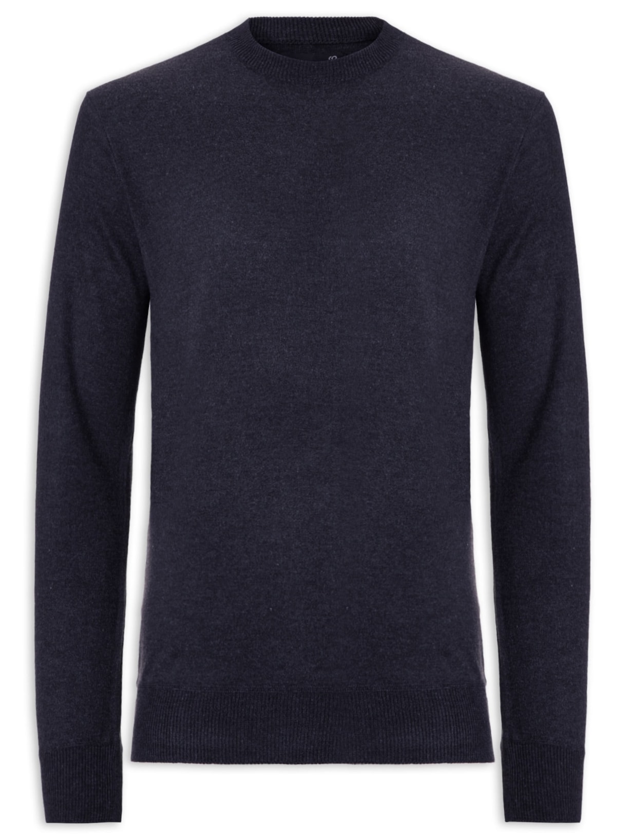 Suéter Masculino Gola Careca Azul '2 Essential