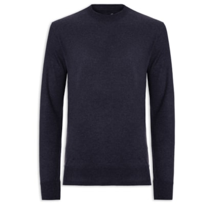 Suéter Masculino Gola Careca - Azul