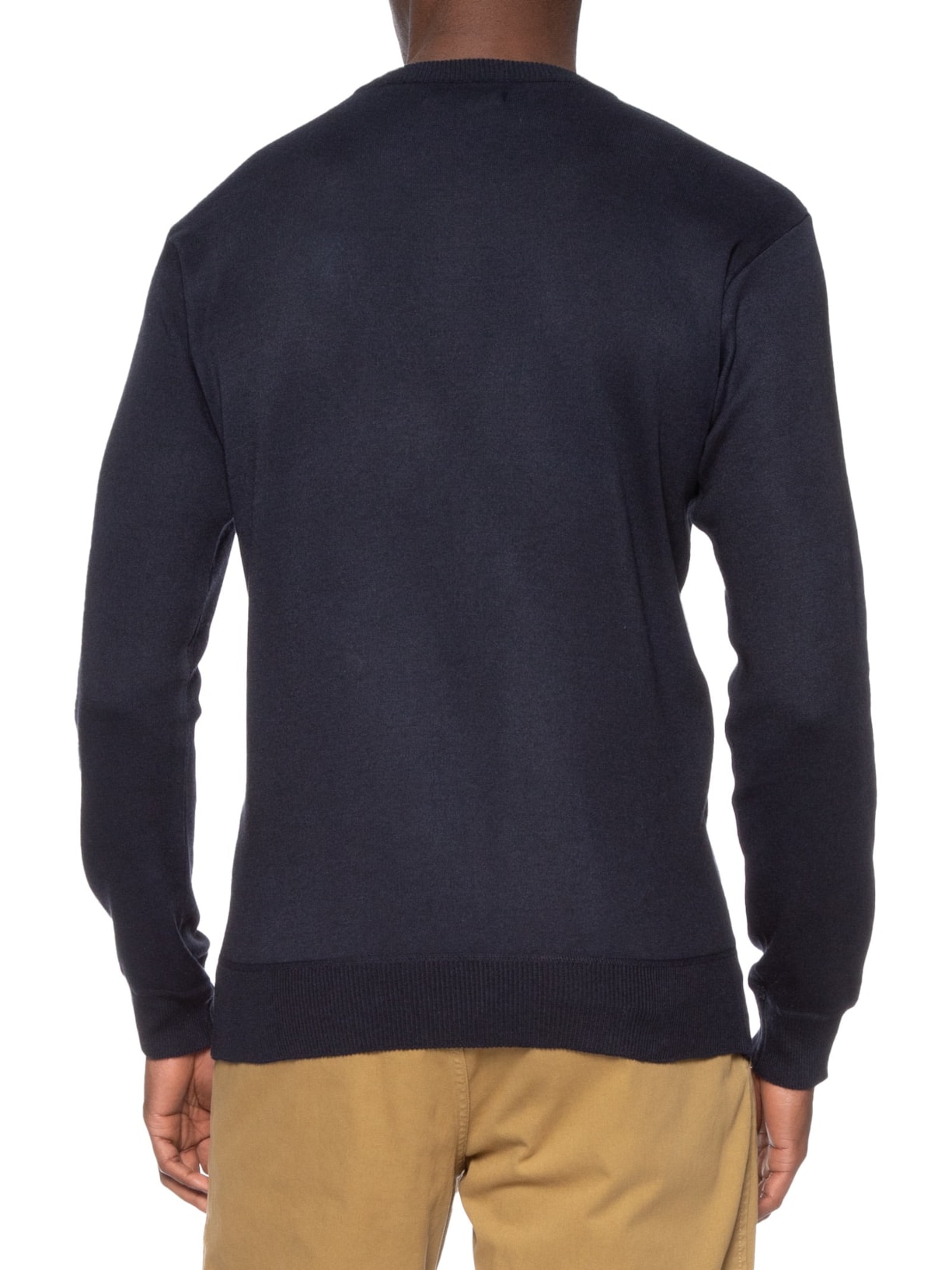 Suéter Masculino Gola Careca Azul '2 Essential