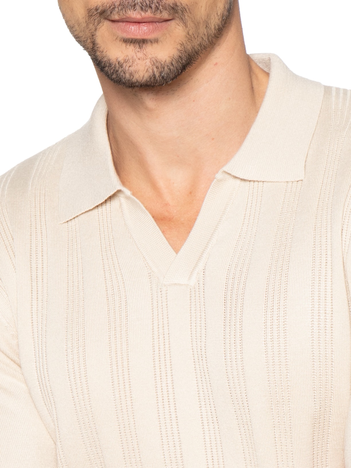 Suéter Masculino Gola Colombiana Off White '2 Essential