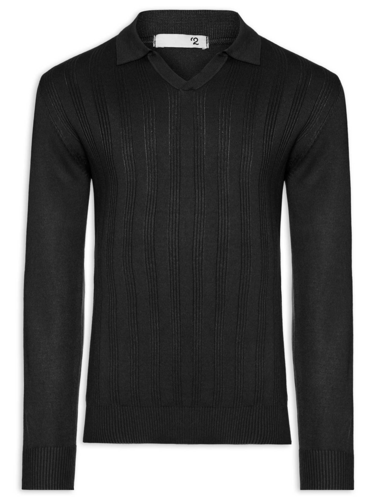 Suéter Masculino Gola Colombiana - Preto