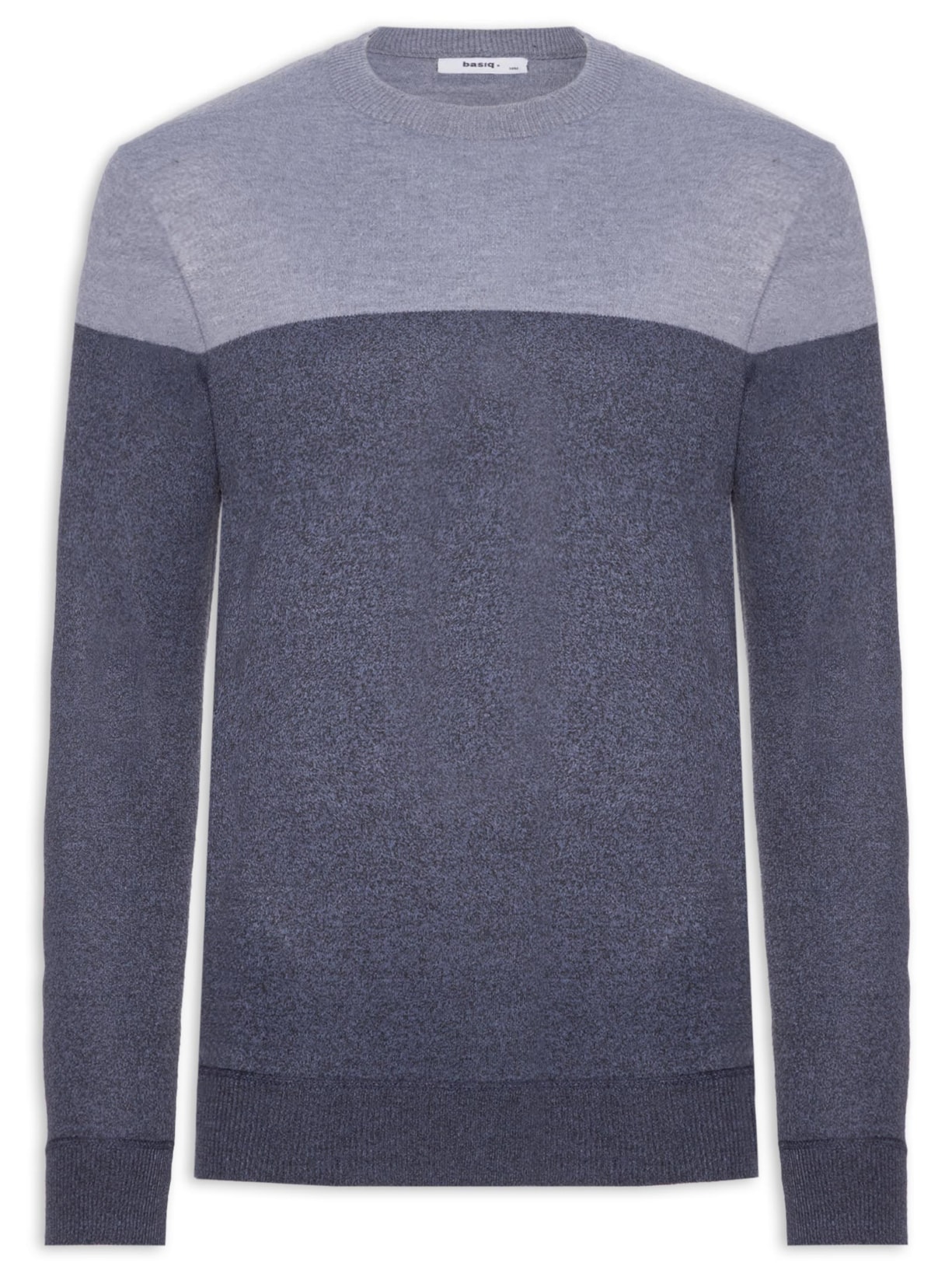 Suéter Masculino Gola Redonda 2 Cores - Azul