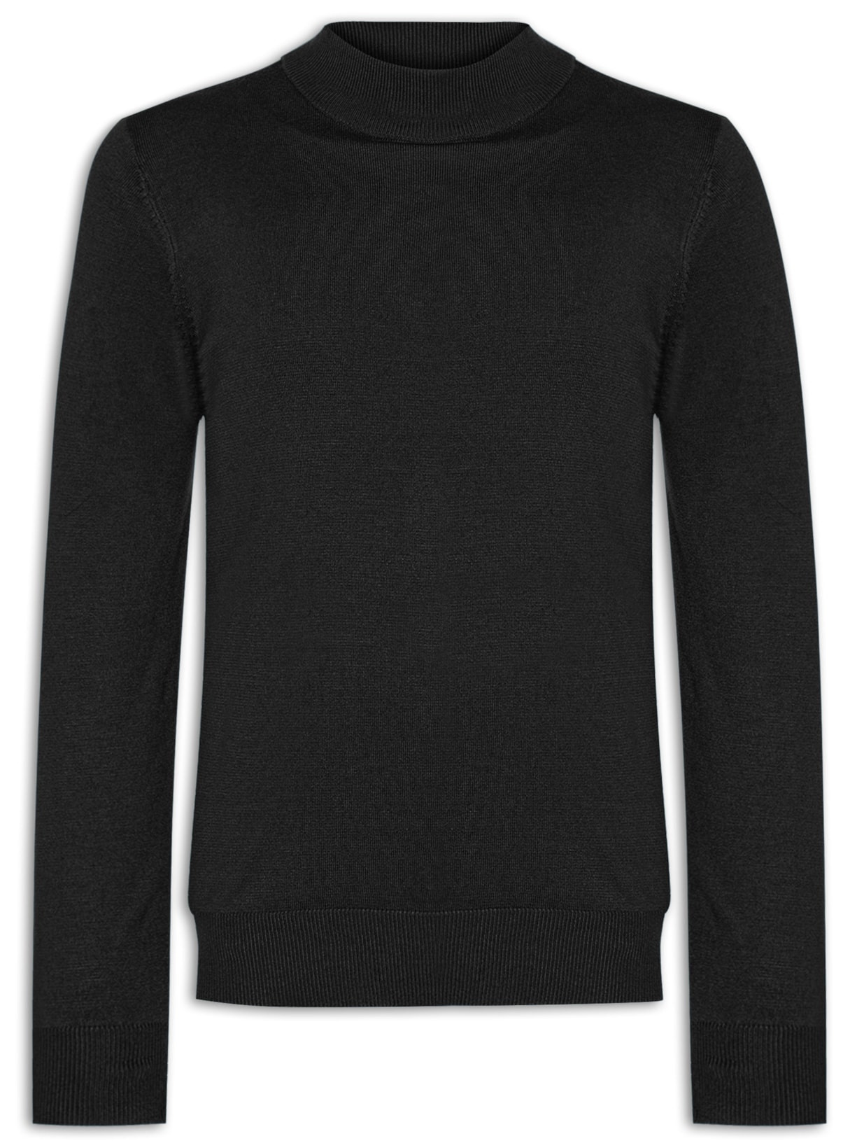 Suéter Masculino Gola Redonda Básica - Preto