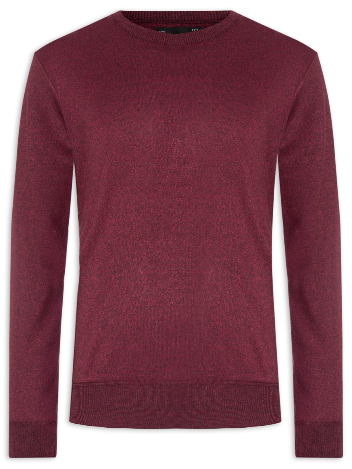 Suéter Masculino Gola Redonda Básica - Vinho