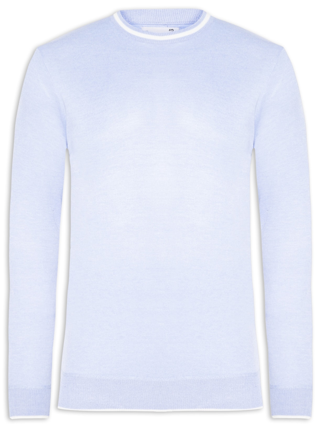 Suéter Masculino Gola Redonda Básico - Azul