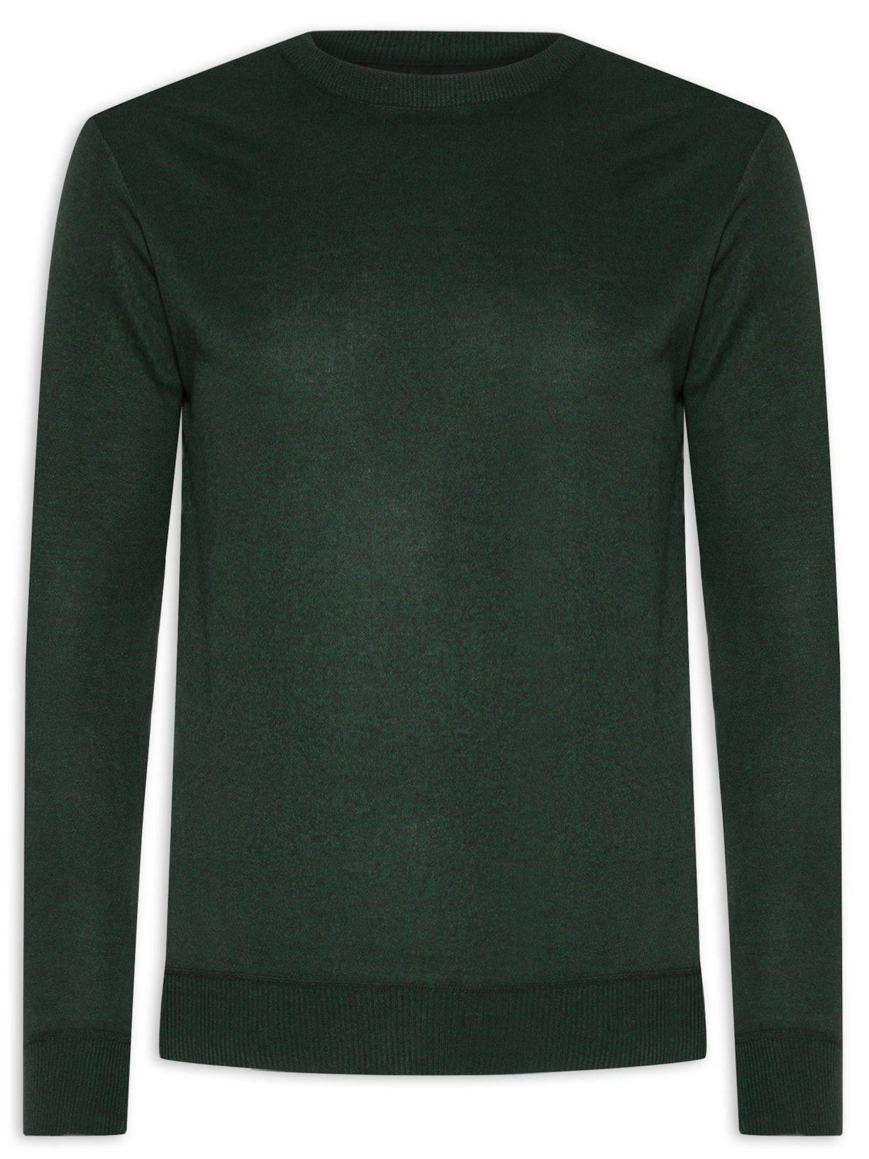 Suéter Masculino Gola Redonda Básico Colors - Verde