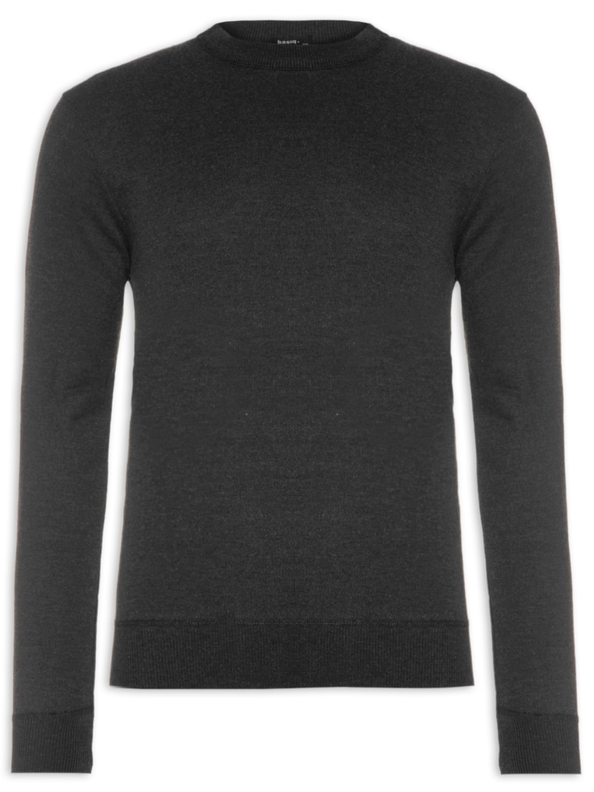 Suéter Masculino Gola Redonda Básico - Preto