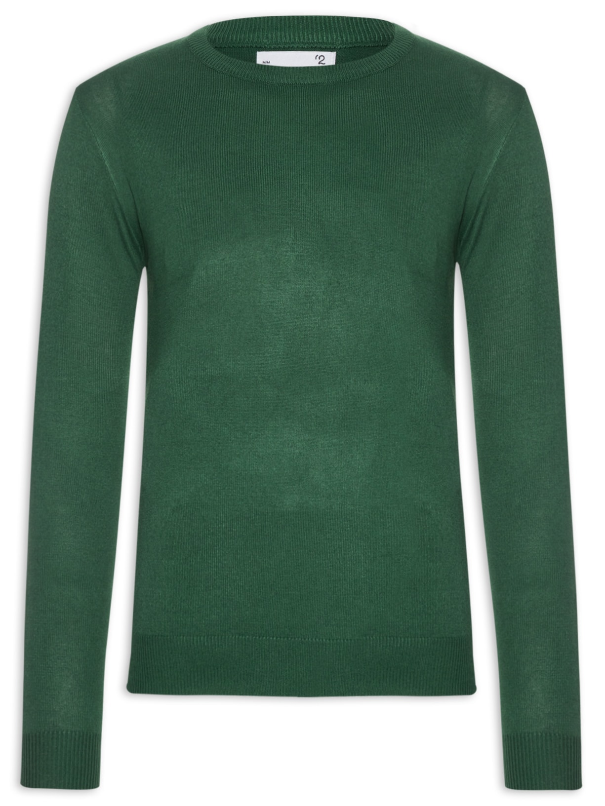 Suéter Masculino Gola Redonda Básico - Verde