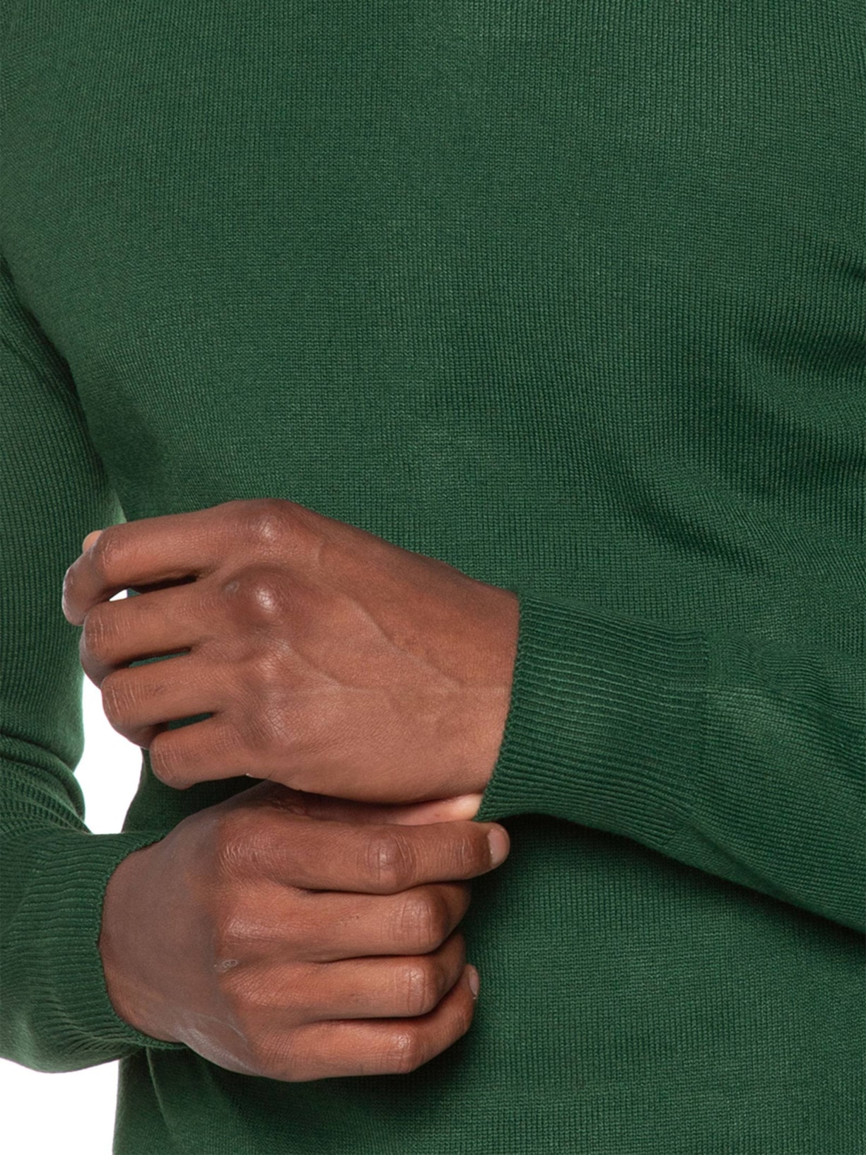 Suéter Masculino Gola Redonda Básico Verde Basiq Men