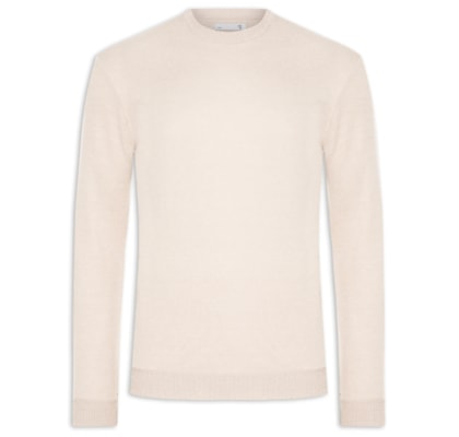 Suéter Masculino Gola Redonda - Bege