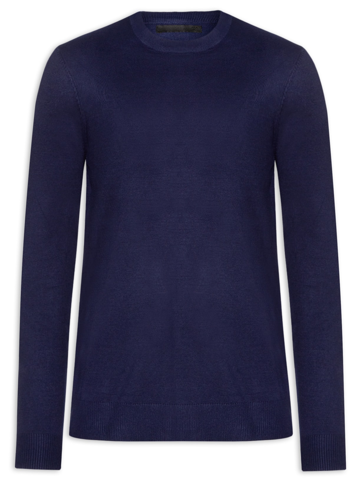 Suéter Masculino Gola Redonda Casual - Azul