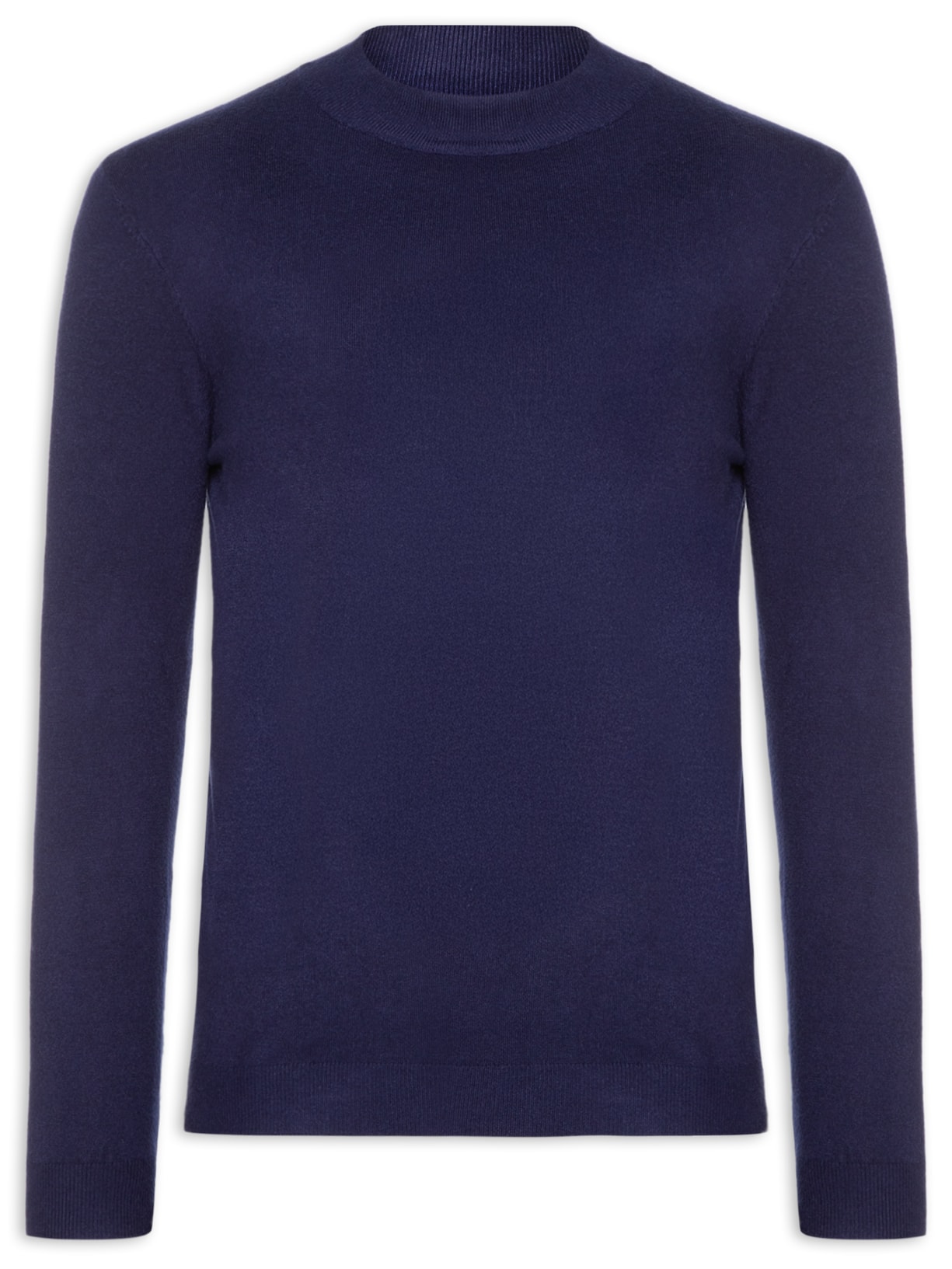 Suéter Masculino Gola Redonda Casual - Azul