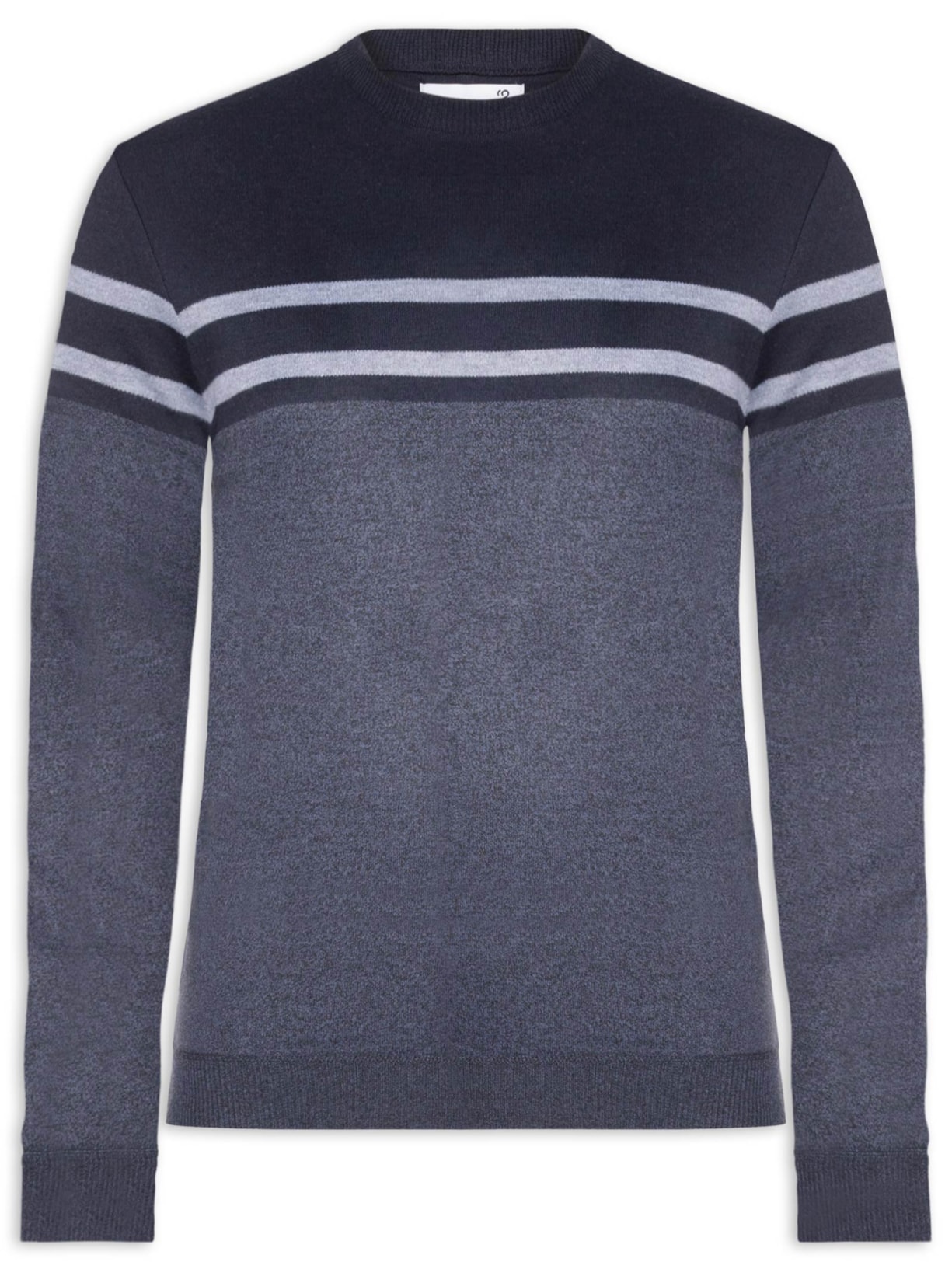 Suéter Masculino Gola Redonda Listra - Azul