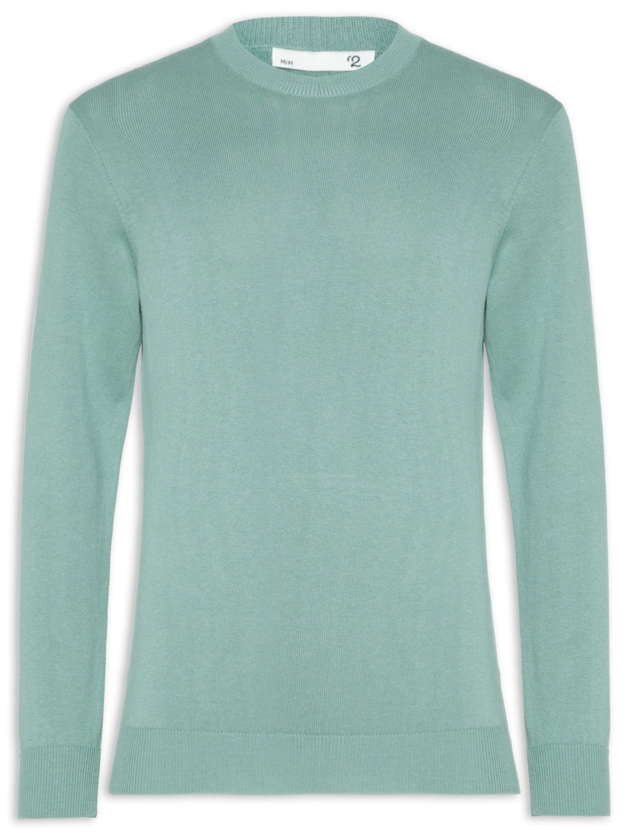 Suéter Masculino Gola Redonda Manga Longa Algodão Pima Com Cashmere – Verde