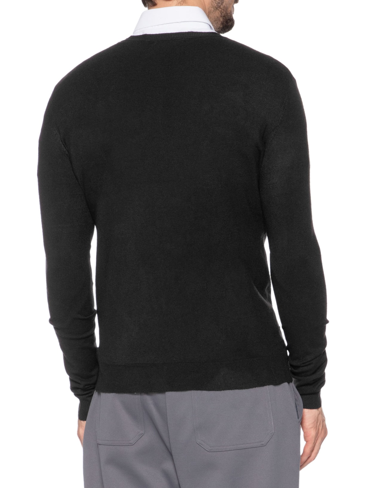 Suéter Masculino Gola Redonda Toque Macio Preto '2 Essential