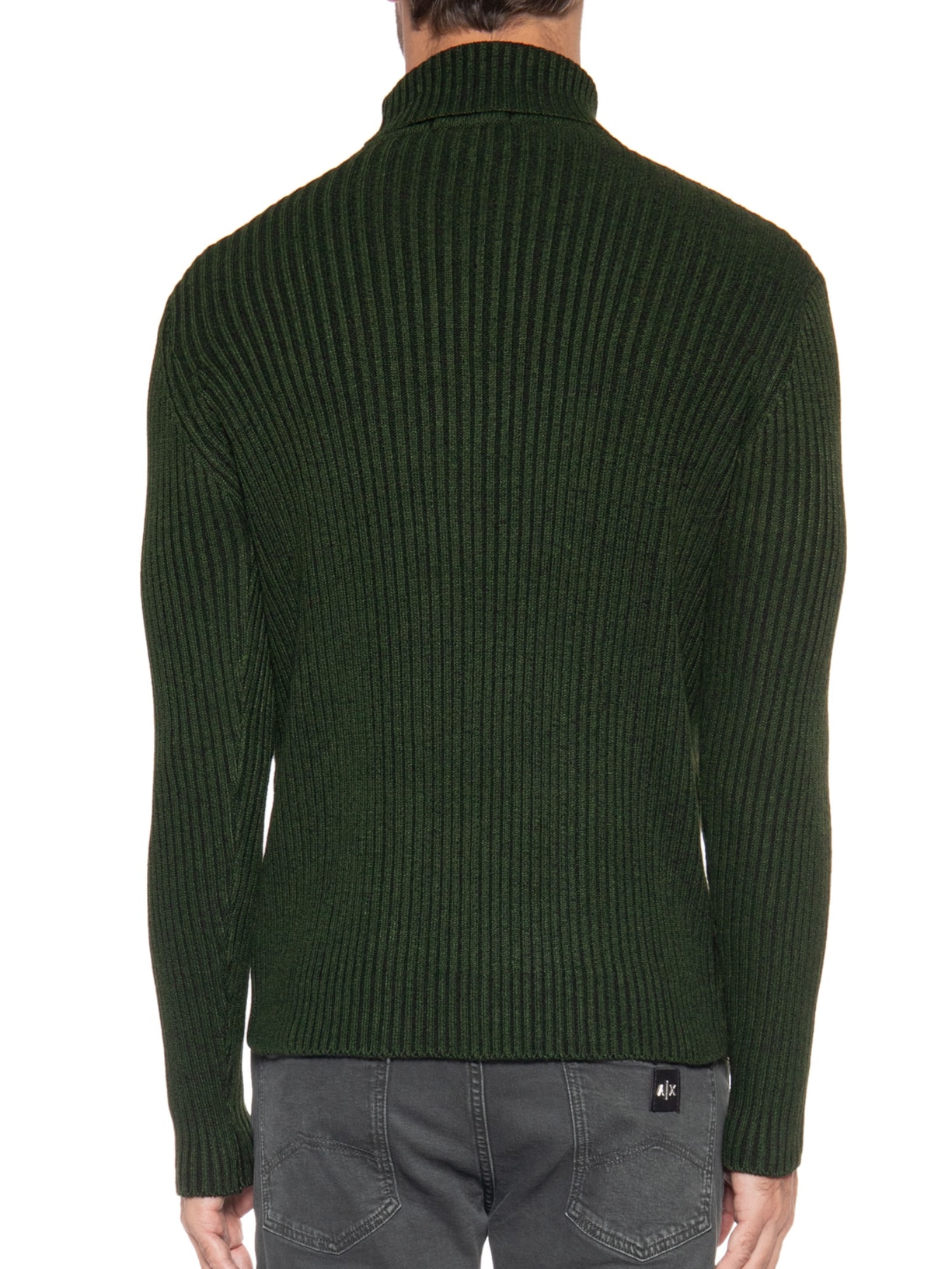 Suéter Masculino Gola Rulê Verde '2 Essential