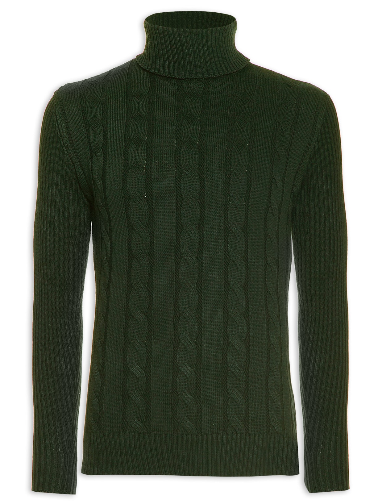 Suéter Masculino Gola Rulê - Verde