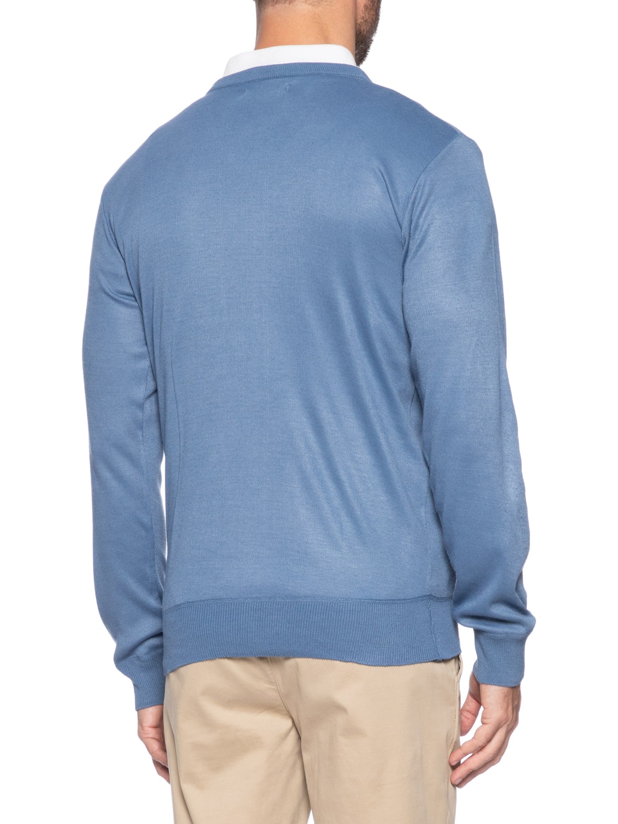 Suéter Masculino Gola V Azul '2 Essential