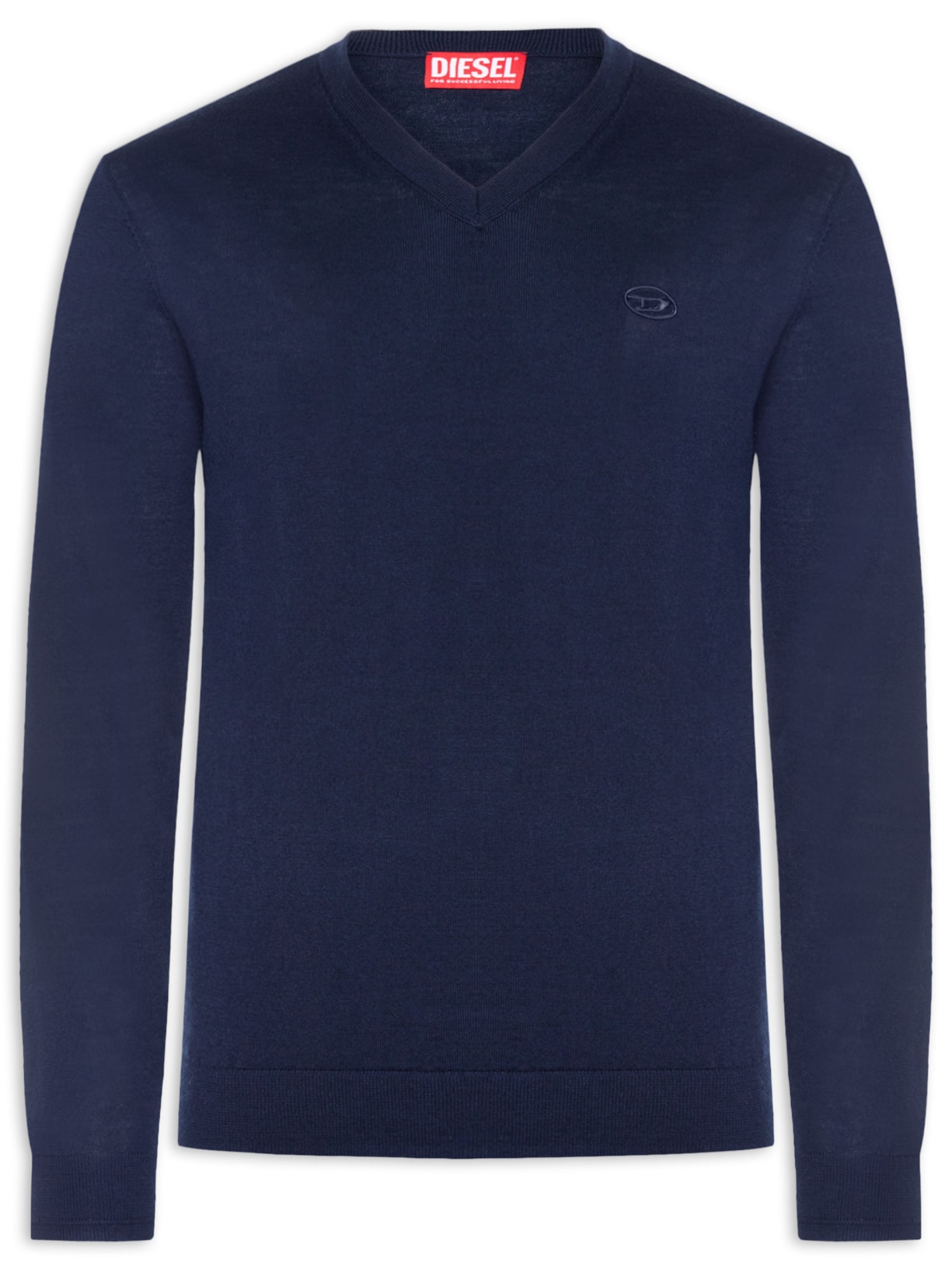 Suéter Masculino Gola V Azul Diesel