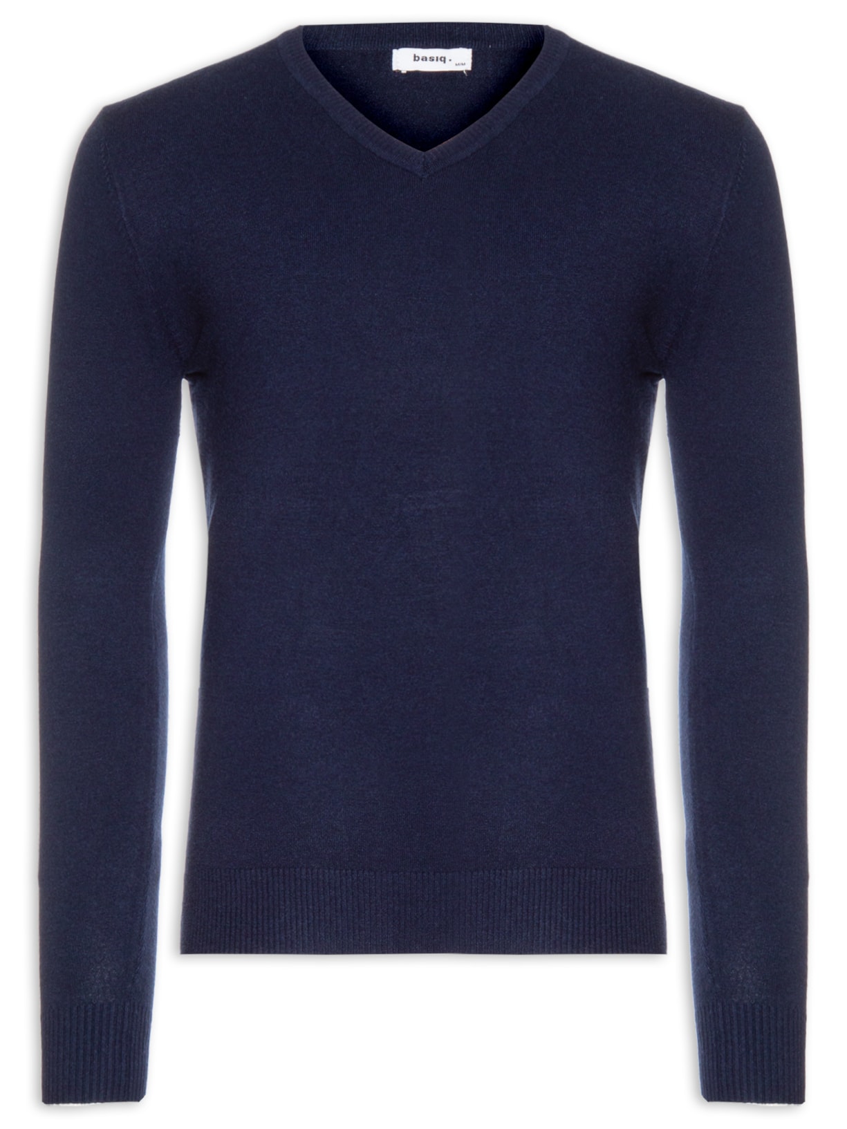 Suéter Masculino Gola V Basico Colors - Azul