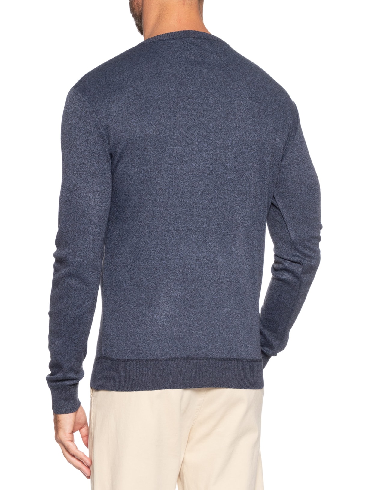 Suéter Masculino Gola V Casual Azul '2 Essential