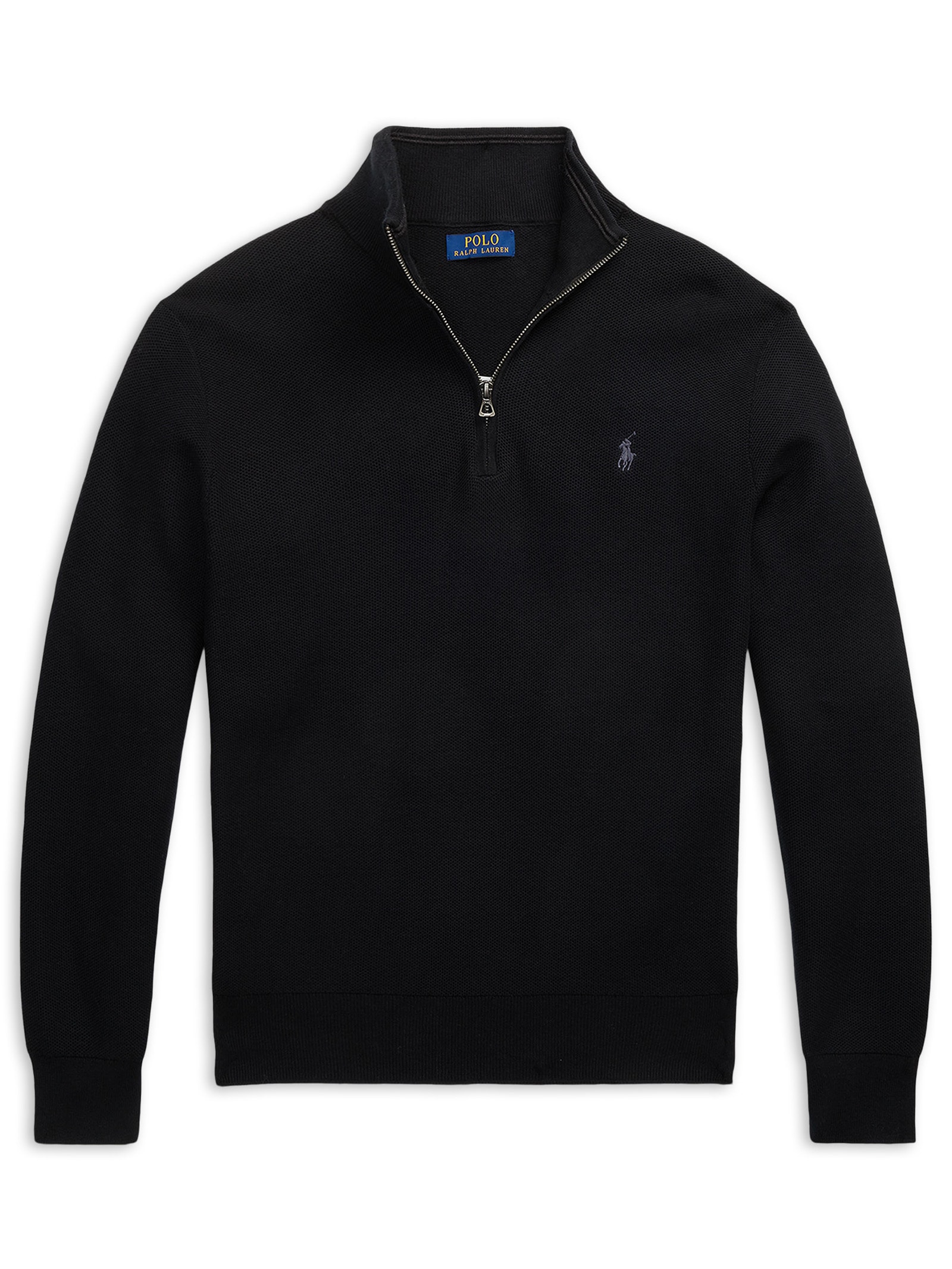 Suéter Masculino Half Ziper Classic Logo - Preto - Polo Ralph Lauren