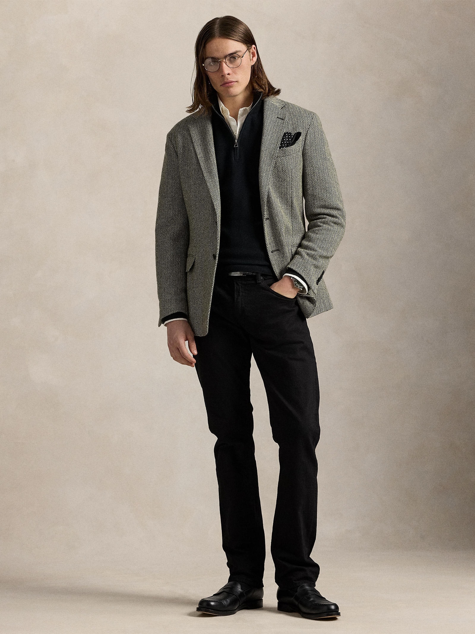 Suéter Masculino Half Ziper Classic Logo - Preto - Polo Ralph Lauren