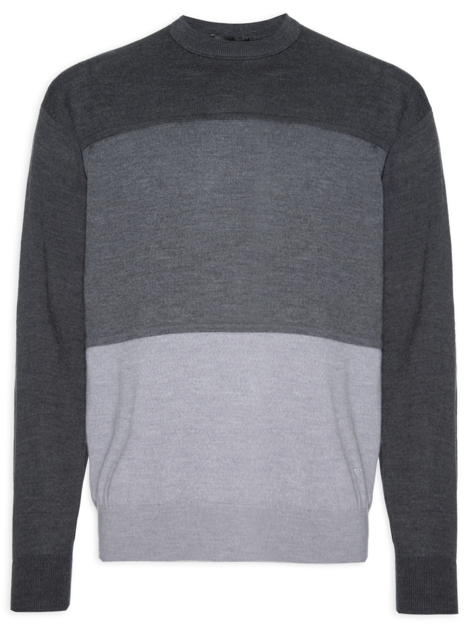 Emporio Armani - Suéter Masculino Knitwear - Cinza