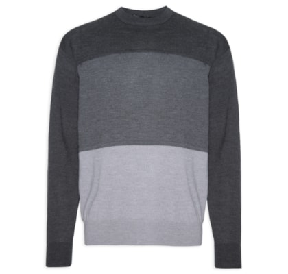 Suéter Masculino Knitwear - Cinza 