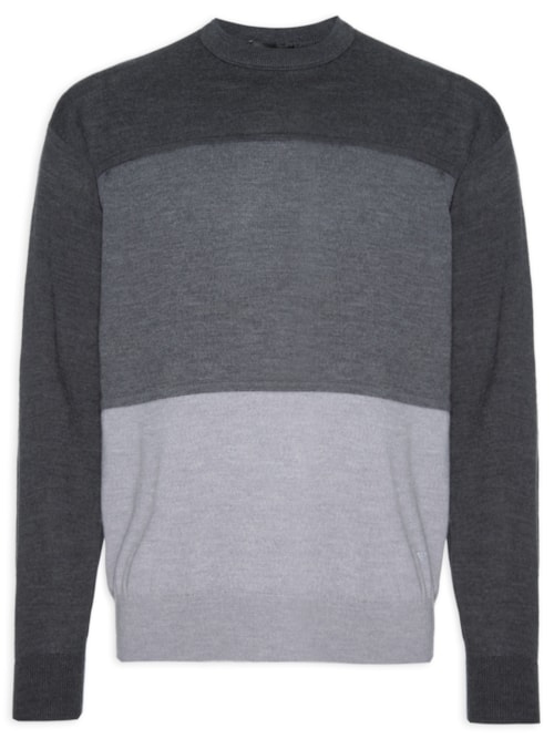 Suéter Masculino Knitwear - Cinza