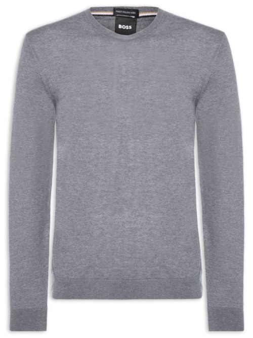 Suéter Masculino Leno P - Cinza