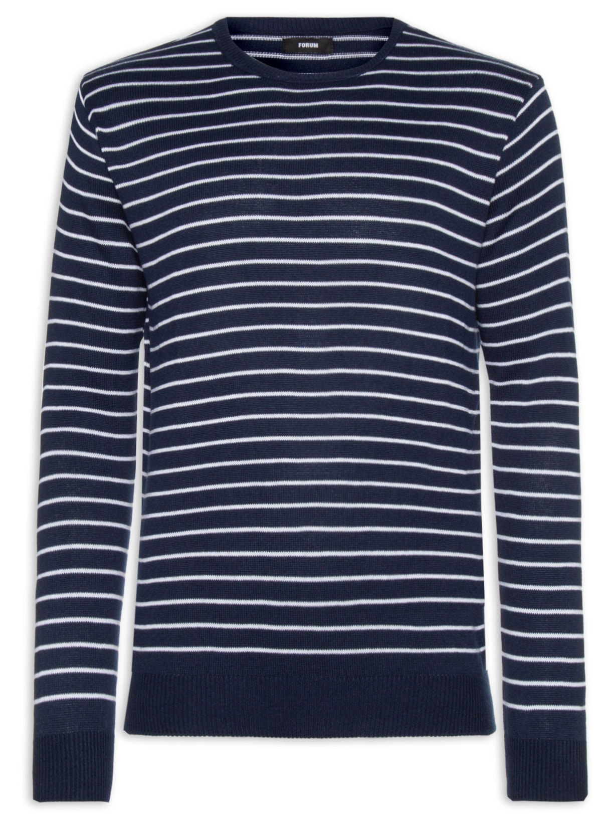 Suéter Masculino Listrado - Azul