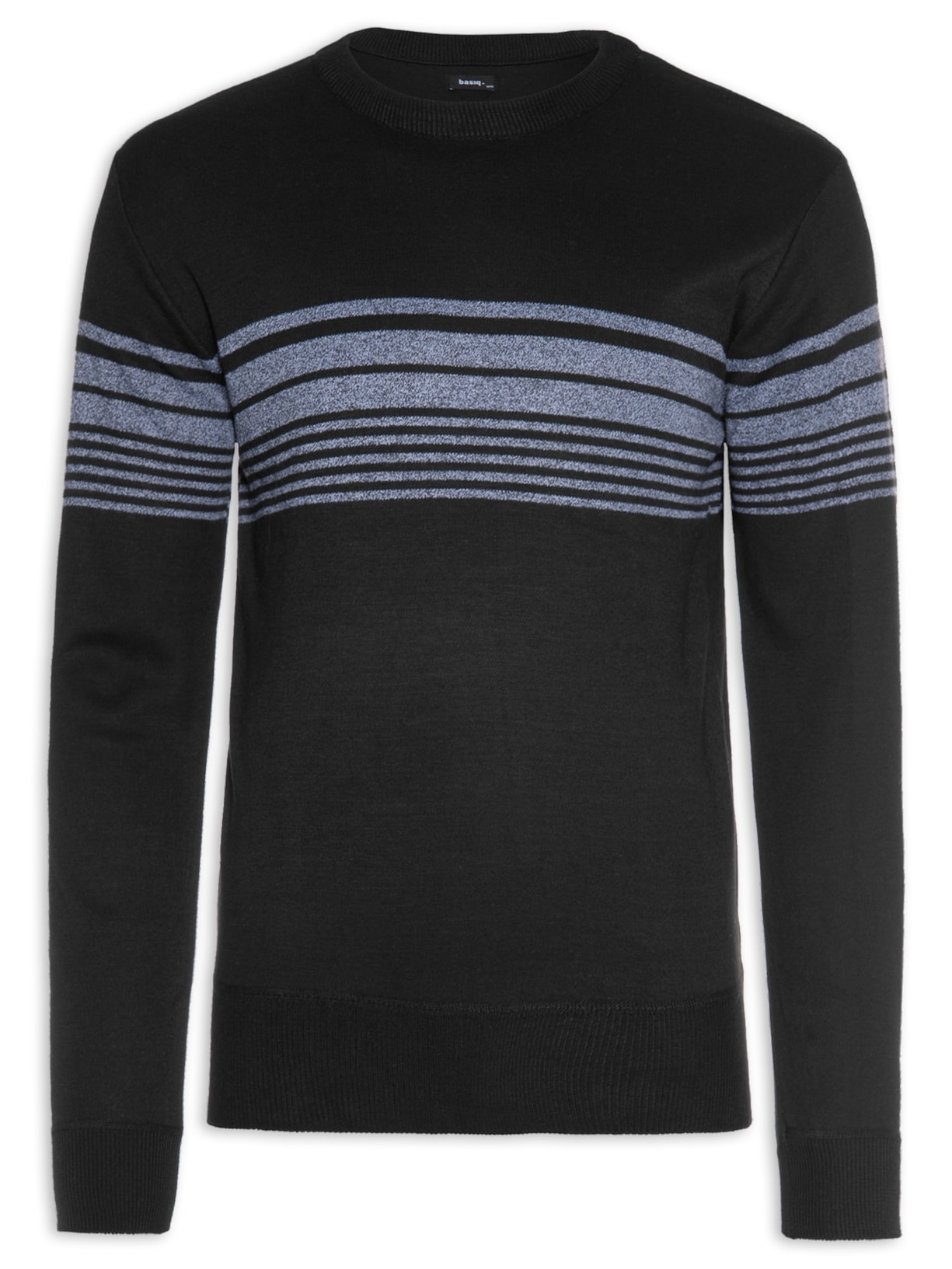 Suéter Masculino Listras - Preto