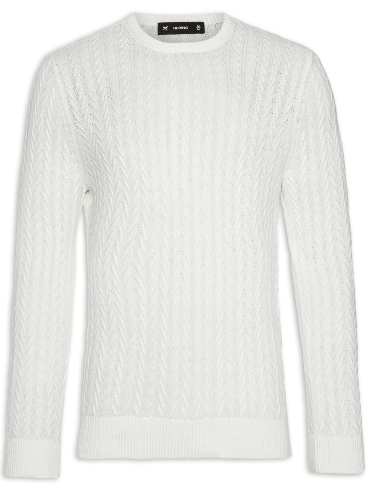 Suéter Masculino Manga Longa - Off White