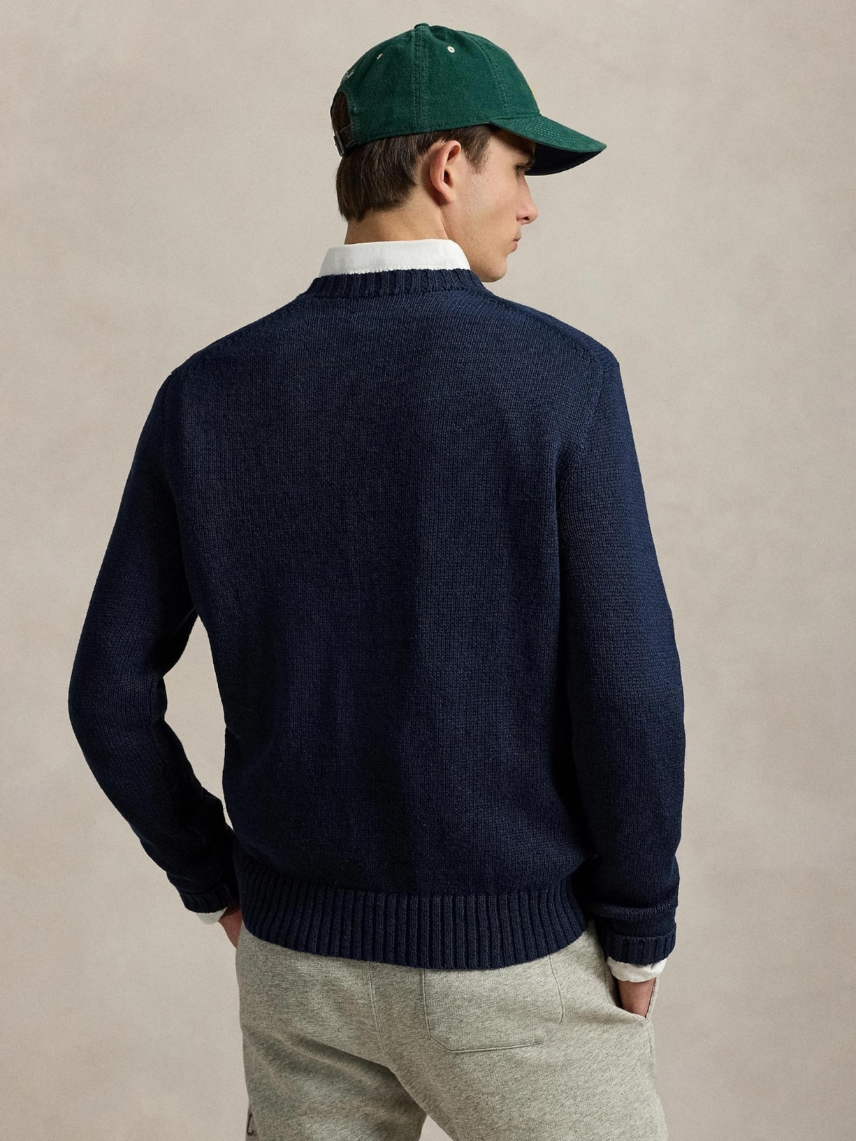 Suéter Masculino Manga Longa Seasonal Bear Azul Polo Ralph Lauren