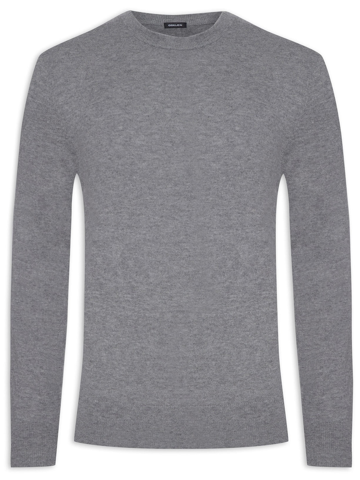 Suéter Masculino Manga Longa Soft Wool - Cinza