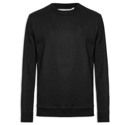 Suéter Masculino Moletom Básico New - Preto