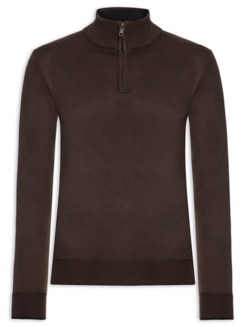 Suéter Masculino Natura Drape - Marrom