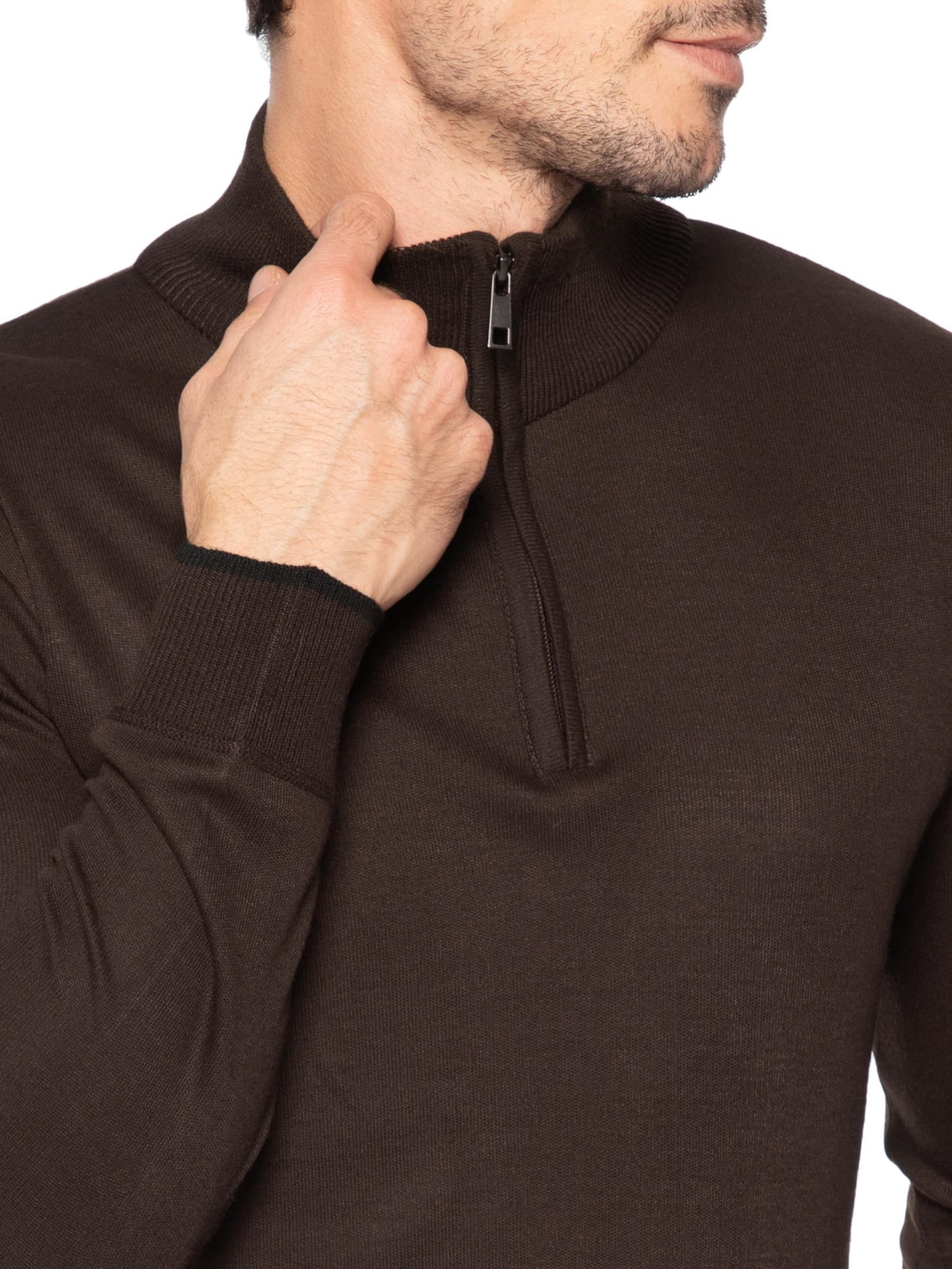 Suéter Masculino Natura Drape Marrom '2 Essential