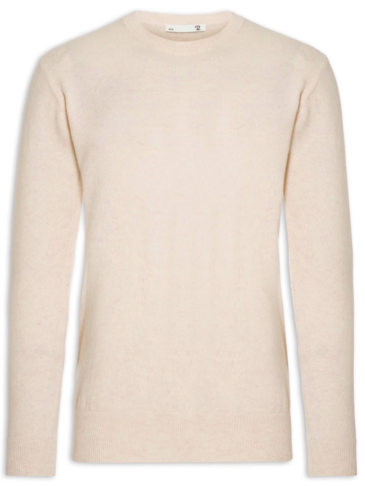 Suéter Masculino Puro Cashmere Gola Redonda - Bege